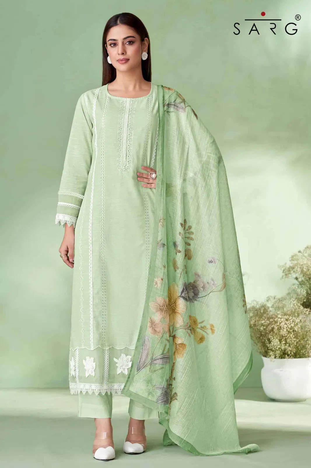 Avarna By Sahiba Linen Dyed With Heavy Embroidery Dress Material Wholesale Price In Surat